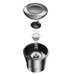 Sel rose de l’Himalaya gros cristaux - moulin design 200 ml