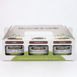 3 saveurs, 3 émotions : 3 terrines d'exception : Truffe, Génépi, Genièvre