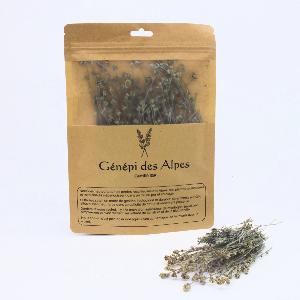 Génépi des Alpes en sachet dose 10g (brins, fleurs, feuilles)